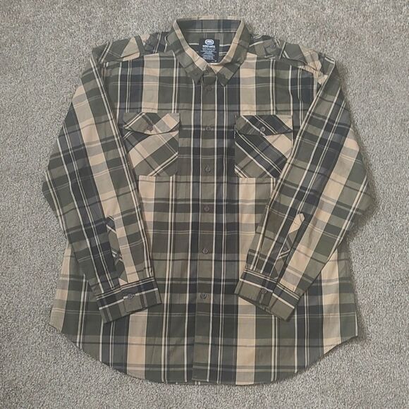 New With Tags Men's Size 2XL Long Sleeve Woven Collared Button Down Shirt‎ - Picture 6 of 17